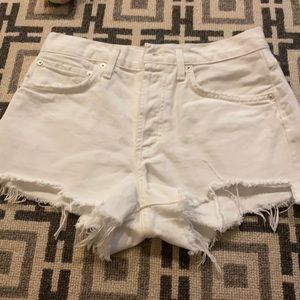 Brand new white Agolde vintage Parker shorts
